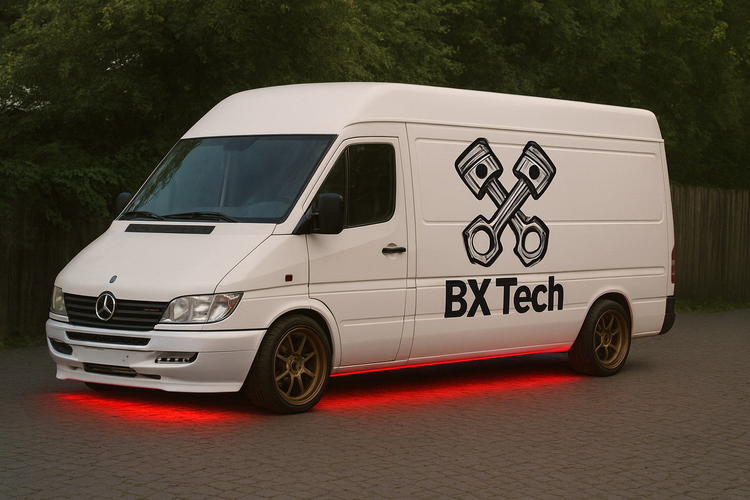 Carrinha com a identidade BX-Tech